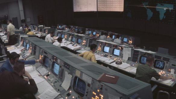 Centro de Control del Programa Apolo en el Centro Espacial Kennedy. Foto internet